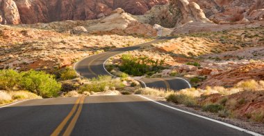 Disconnected Desert Road clipart