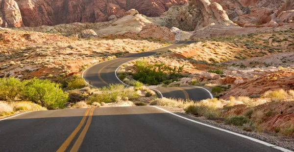 Disconnected Desert Road — Stock Photo, Image