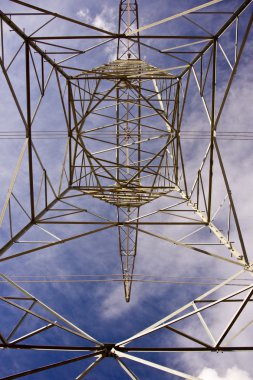 Geometric Pattern of Electrrical Pylon clipart