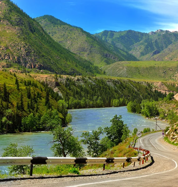 stock image Panorama of mountain district