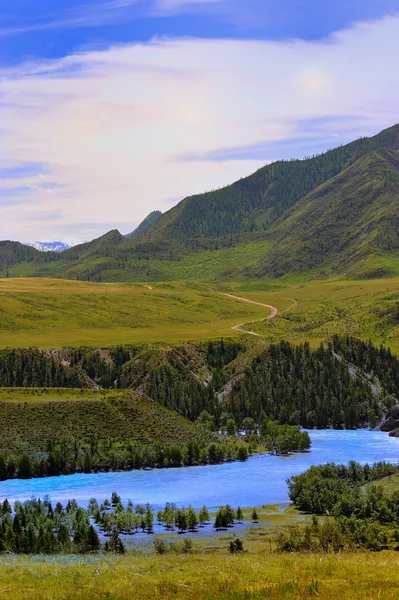 stock image Panorama of mountain district