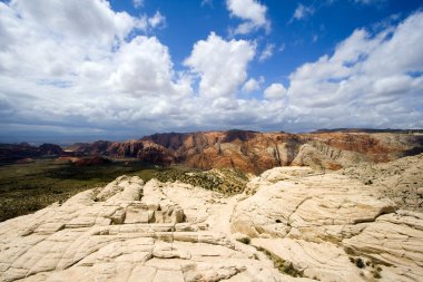 Looking down the Sandstones in to Snow Canyon - Utah clipart