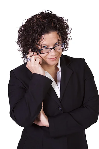 Hispanic Businesswoman at Talking on the Cell Phone — Stock Photo, Image