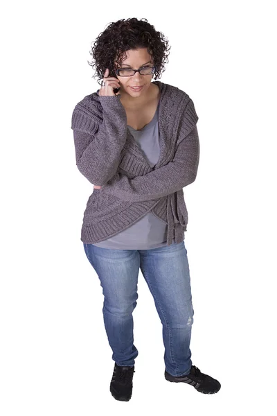Cute Girl Talking on the Phone — Stock Photo, Image