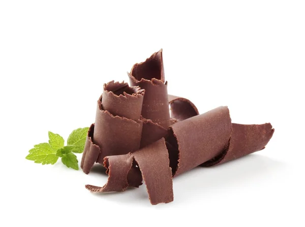Chocolade krullen — Stockfoto
