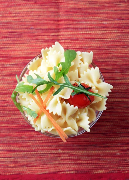 Bowl of bowtie pasta — Stock Photo, Image