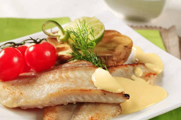 Filetti di pesce fritto — Foto Stock