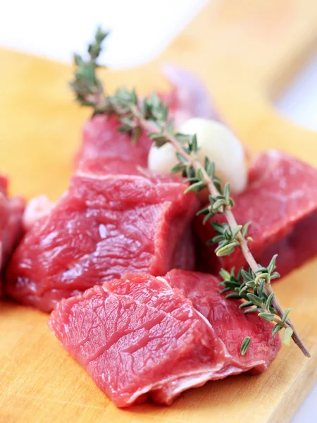 Brokken van rundvlees — Stockfoto