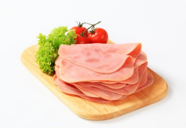 Thinly sliced ham clipart