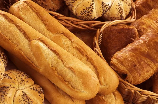 Fresh bread and pastry — Stock Photo, Image