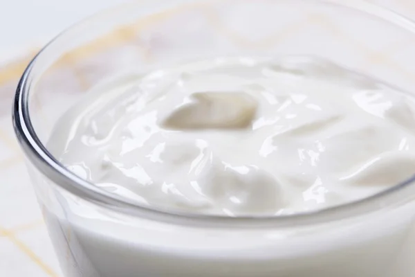 Bowl of smooth cream — Stock Photo, Image