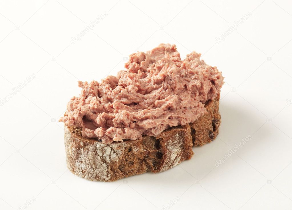 Bread and liver pate