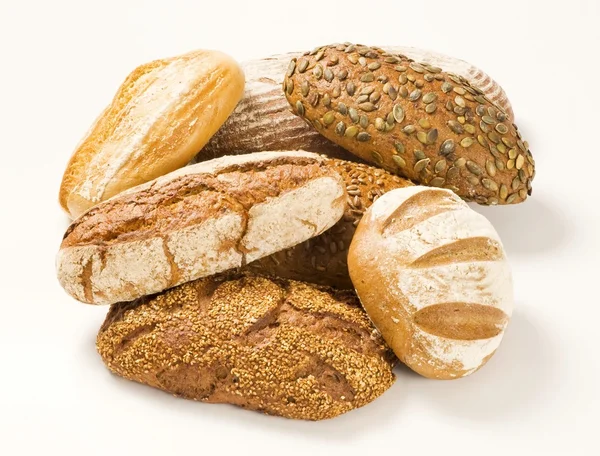 Various types of bread — Stock Photo, Image