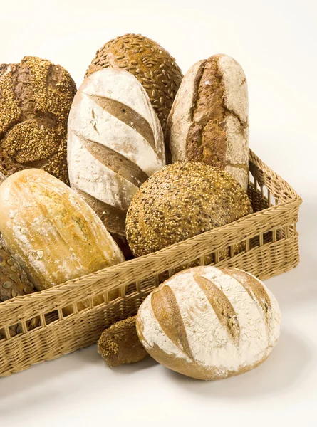 各种类型的面包 — 图库照片