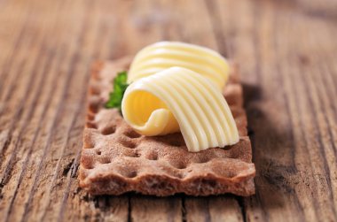 Crisp bread and butter clipart