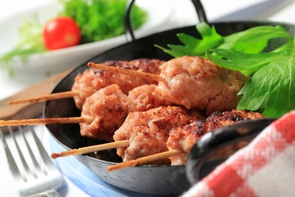 다진된 고기 케밥 — 스톡 사진