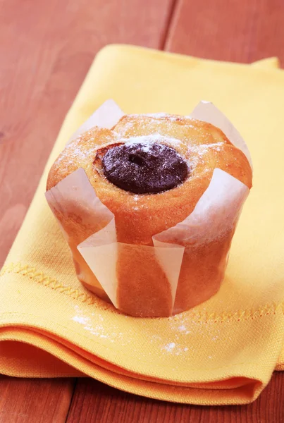 Čokoládové plněné muffin — Stock fotografie