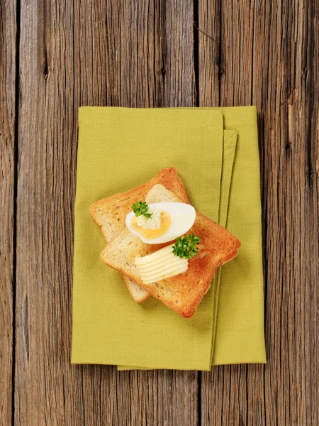 烤面包和黄油 — 图库照片
