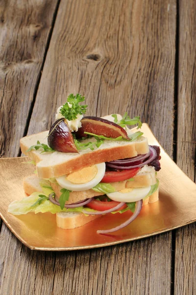 Vegetarische sandwich — Stockfoto