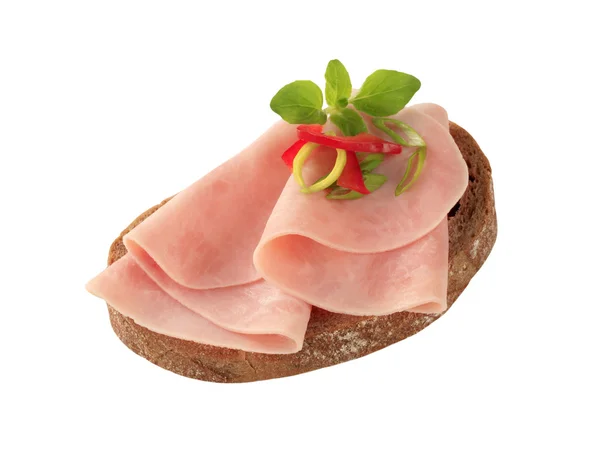 Jambonlu sandviç — Stok fotoğraf
