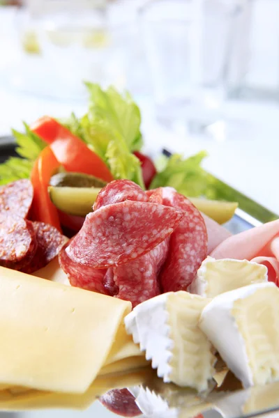 stock image Tray of cold cuts