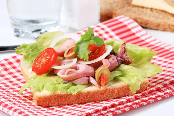 Calamari sandwich — Stockfoto