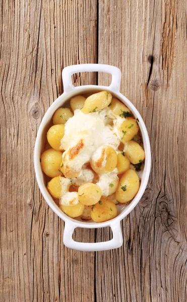 Potatoes and sour cream — Stock Photo, Image