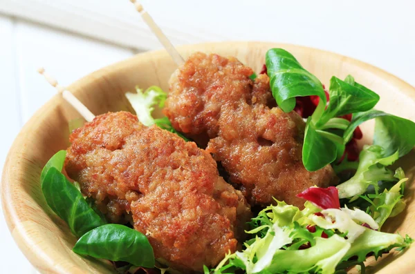 Minced meat kebabs — Stock Photo, Image