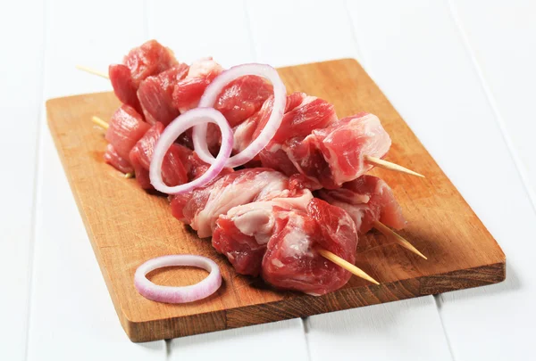 Шашлыки из свинины — стоковое фото