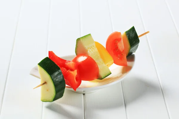 Vegetable skewer — Stock Photo, Image