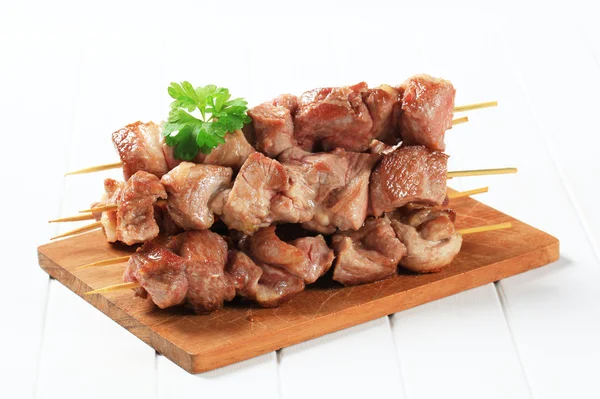 豚肉の串焼き — ストック写真