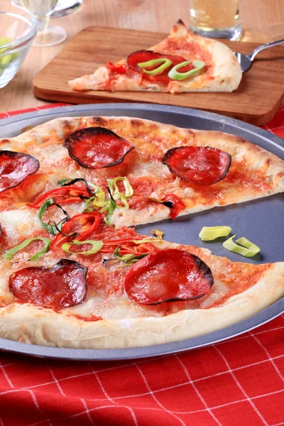 stock image Pepperoni pizza