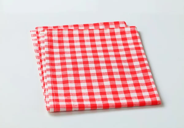 Красно-белое постельное белье — стоковое фото