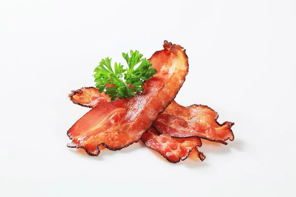 Smažené slaniny pruhy — Stock fotografie