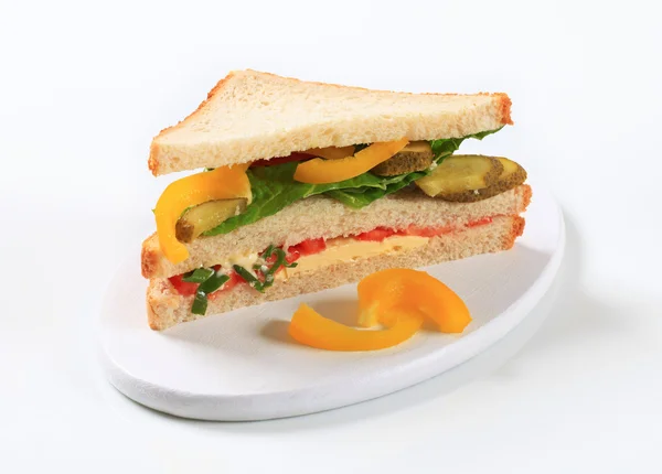 Овочевий сендвіч — стокове фото