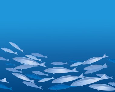 Shoal of fish clipart