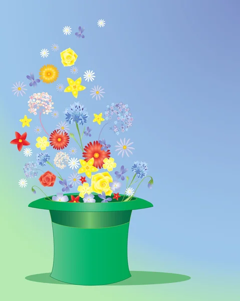 Chapeau de fleur — Image vectorielle
