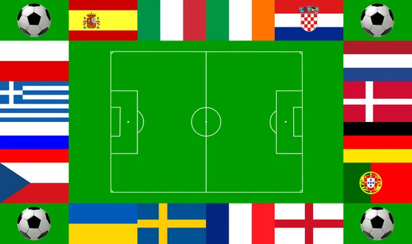 Campeonato Europeo de Fútbol 2012 — Foto de Stock