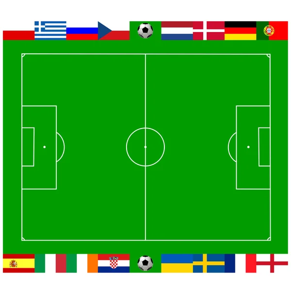 Чемпіонат Європи з футболу 2012 — стокове фото