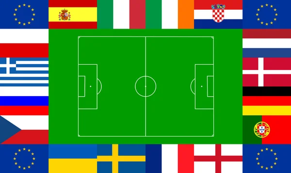 Чемпионат Европы по футболу 2012 — стоковое фото