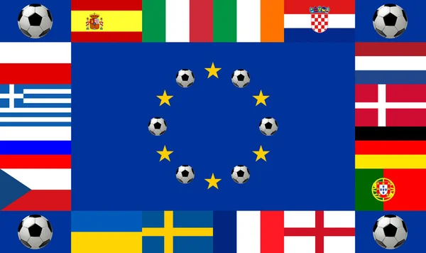 Campeonato Europeo de Fútbol 2012 — Foto de Stock