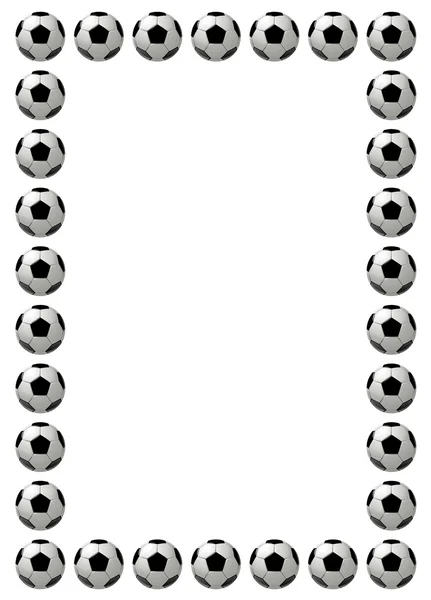Balón de fútbol o marco de fútbol — Foto de Stock