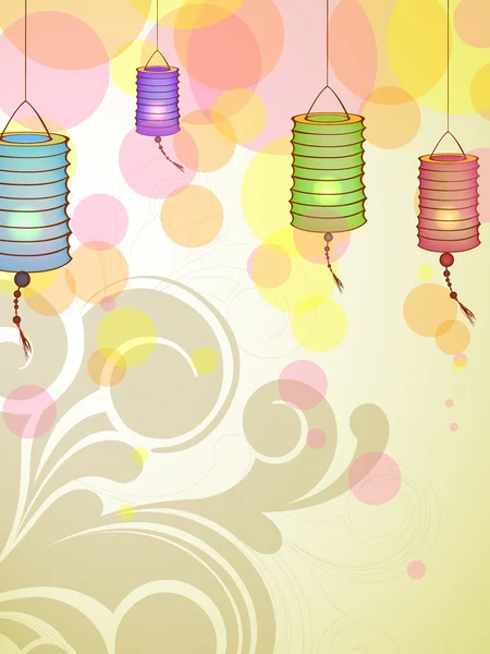 Lanternes chinoises — Image vectorielle