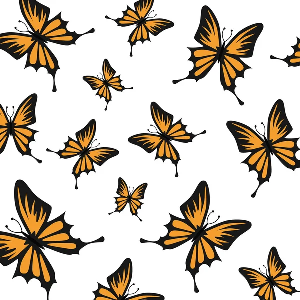 Kelebekler — Stok Vektör