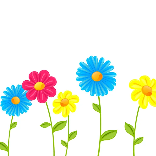 Kleurrijke bloemen — Stockvector