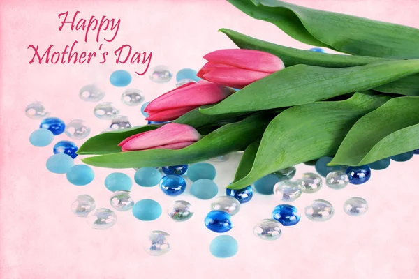 Piękne tulipany tło i wi dzień matki — Zdjęcie stockowe
