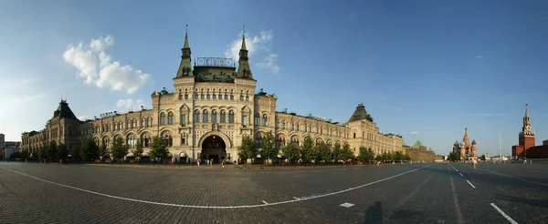 Sklep guma, panorama, plac czerwony, Moskwa, Federacja Rosyjska — Zdjęcie stockowe