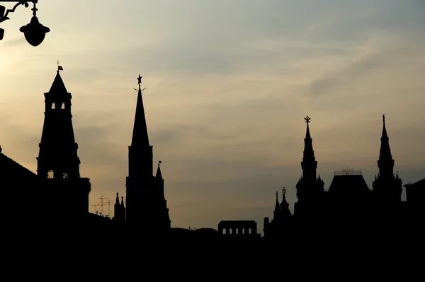 stock image Russia, Moscow. Night view of the Kremlin