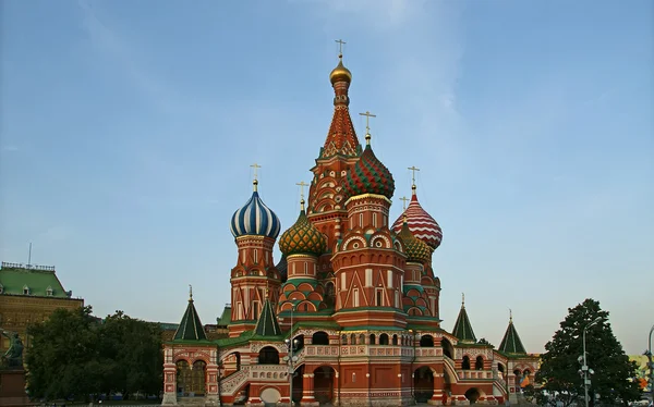 Μόσχα, Ρωσία, την Κόκκινη πλατεία και τον καθεδρικό ναό — Φωτογραφία Αρχείου