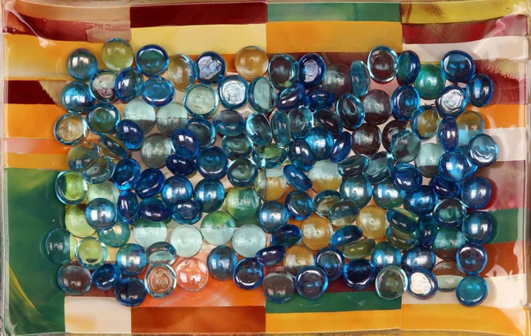 Las piedras de vidrio azul —  Fotos de Stock